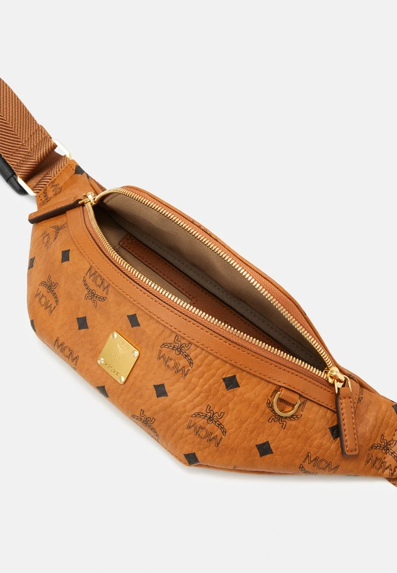 MCM FURSTEN VISETOS BELT BAG SMALL UNISEX - Gürteltasche - Cognac – Bild 5