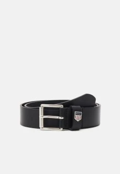 Gant RETRO SHIELD BELT - Gürtel - Black
