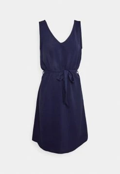 ONLY ONLMETTE V NECK BELT DRESS - Freizeitkleid - Night Sky