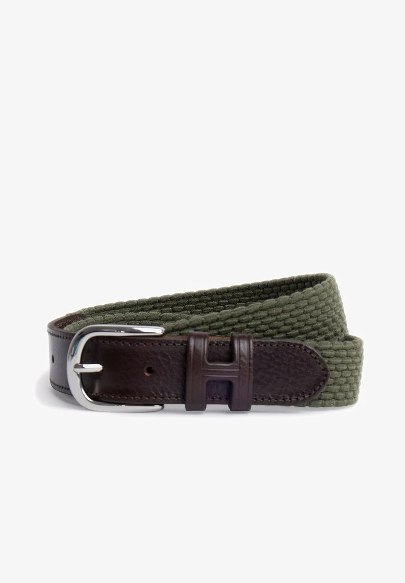 Hackett London PARACHUTE BELT - Gürtel - Khaki Green – Bild 3