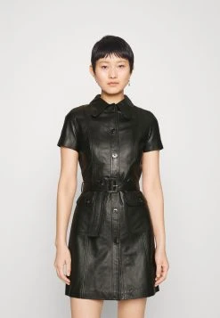 ALTA DRESS WITH BELT - Blusenkleid - Black