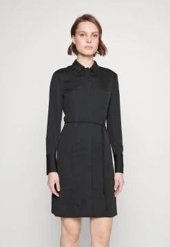 Calvin Klein RECYCLED SHIRT DRESS WITH BELT - Blusenkleid - Black