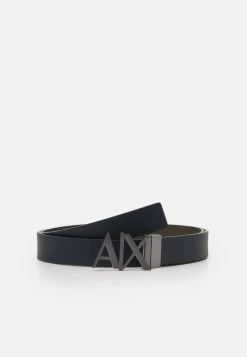 Armani Exchange BELT - Gürtel - Navy/truffle