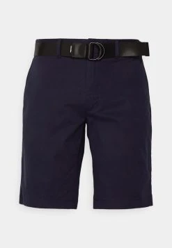 Calvin Klein MODERN SLIM BELT - Shorts - Night Sky