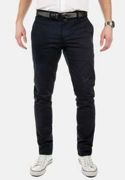 DUSTIN WITH BELT - Chino - Blue Night Sky