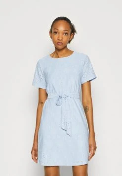 Vila VIKAWA NEW SHORT TIE BELT DRESS - Jerseykleid - Kentucky Blue