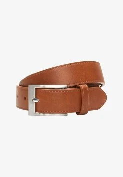 Next MOTTLED DARK BROWN STITCHED EDGE BELT - Gürtel - Brown