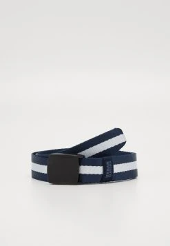 URBAN CLASSICS CENTRE STRIPE BELT - Gürtel - Navy