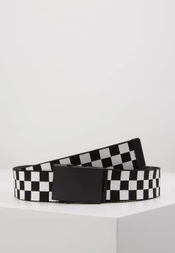 URBAN CLASSICS ADJUSTABLE CHECKER BELT - Gürtel - Black/white