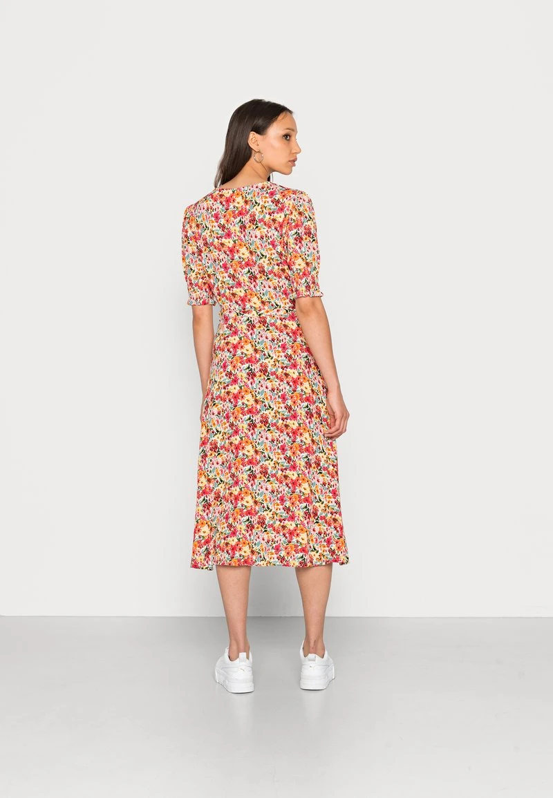 ONLY ONLFREDERIKKE V NECK BELT DRESS - Blusenkleid - Cloud Dancer/pink – Bild 3