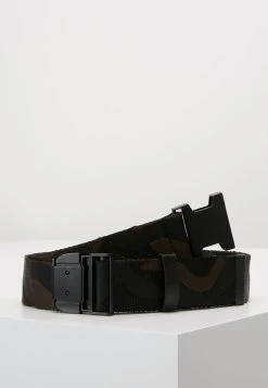URBAN CLASSICS JAQUARD CAMO BELT - Gürtel - Black/brown