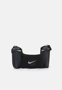 Nike Performance DOUBLE POCKET FLASK BELT UNISEX - Gürteltasche - Black/silver