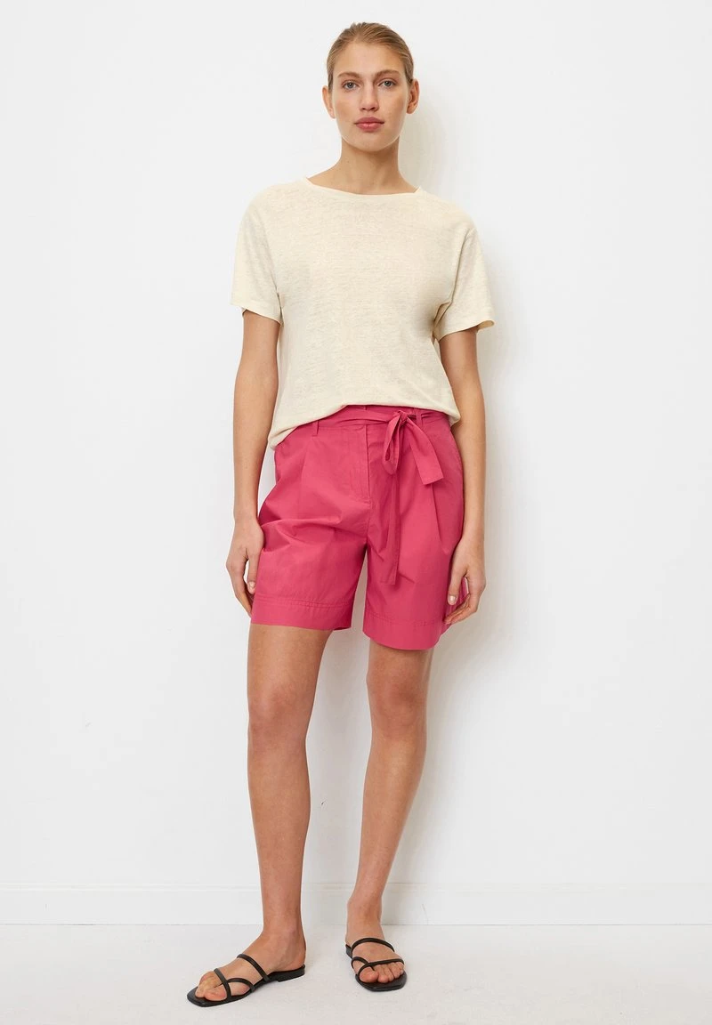 Marc O'Polo HIGH RISE PLEATS BELT - Shorts - Dahlia Pink – Bild 2