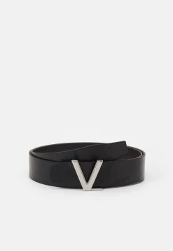 Valentino Bags LOGO REVERSIBLE BELT - Gürtel - Nero/moro