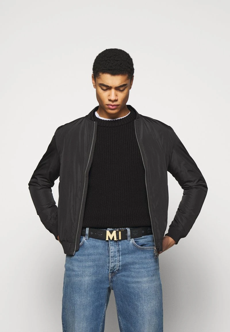 MCM CLAUS M REVERSIBLE BELT 1.5" IN VISETOS - Gürtel - Black