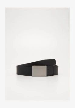 Calvin Klein FORMAL PLAQUE BELT - Gürtel - Black