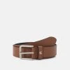 Calvin Klein Jeans ROUND CLASSIC BELT - Gürtel - Cognac