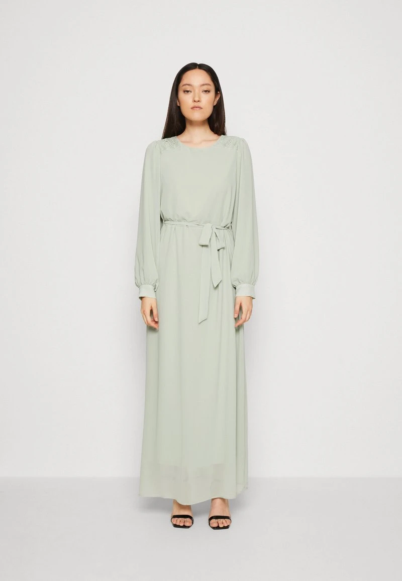 Vila VIFREDERIKKE O NECK MAXI BELT DRESS - Ballkleid - Desert Sage