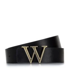 Leather Belt (H) 100 X (B) 3,3 Cm In Multicolor