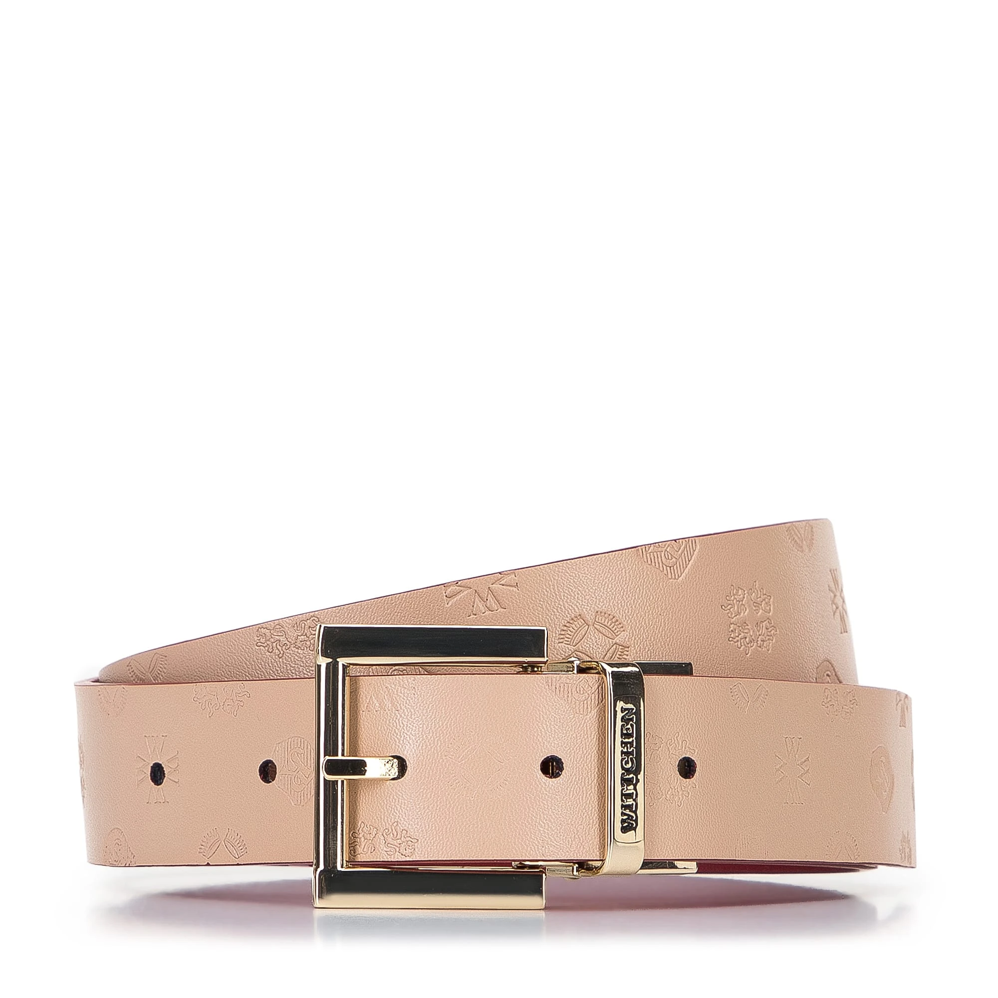 Leather Belt (H) 85 X (B) 3 Cm In Multicolor 3